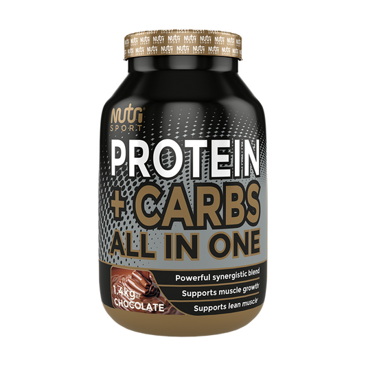NutriSport Protein + Carbs 1.4kg Strawberry