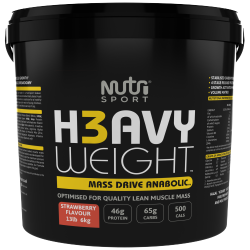 NutriSport H3avyweight Mass Drive Anabolic 1.5kg Strawberry