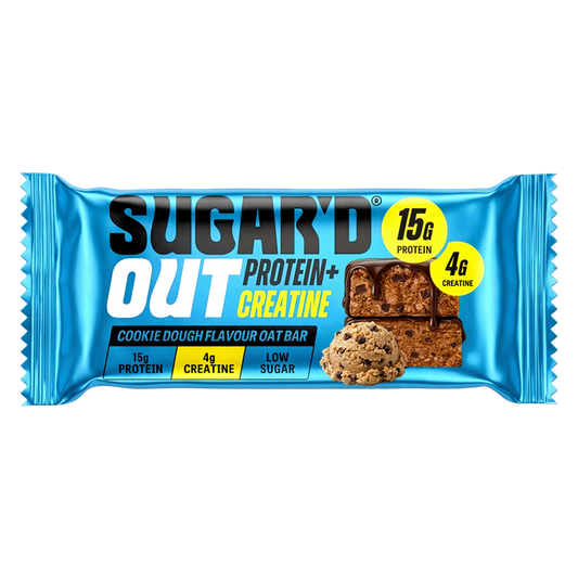 Sugar'd Out Protein + Creatine Oat Bar 12x68g Cookie Dough